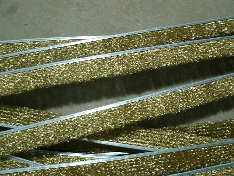 鋼帶鋼絲條刷（鍍銅鋼絲，厚度3到8mm不等）